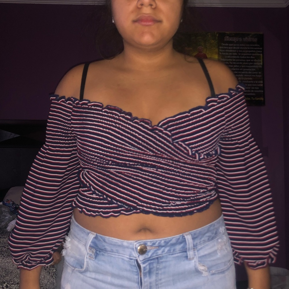 Off the shoulder shirt!